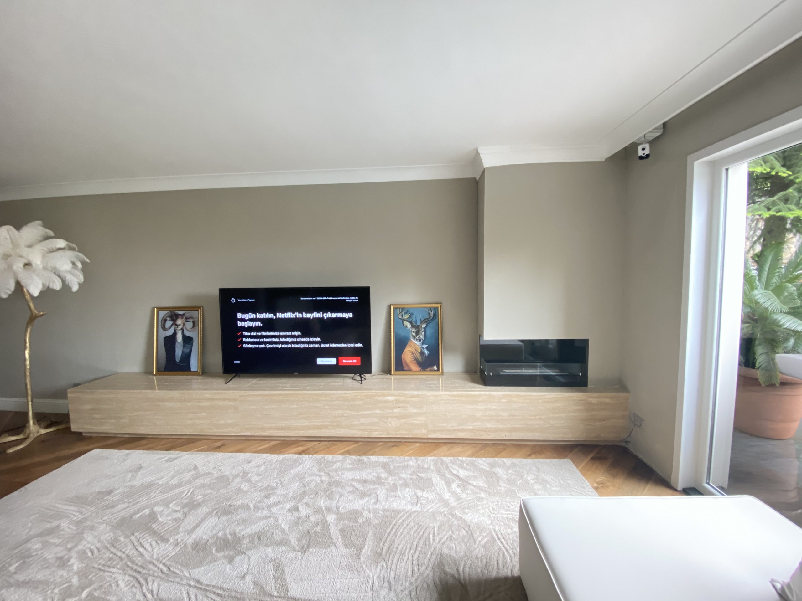 Şömineli Tv Ünitesi