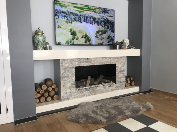 Şömineli Tv Ünitesi