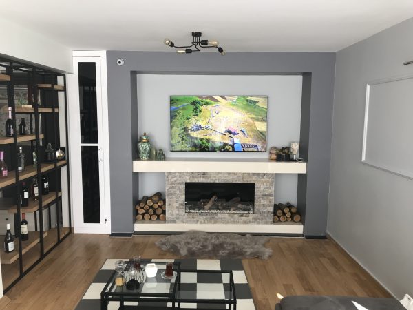 Şömineli Tv Ünitesi