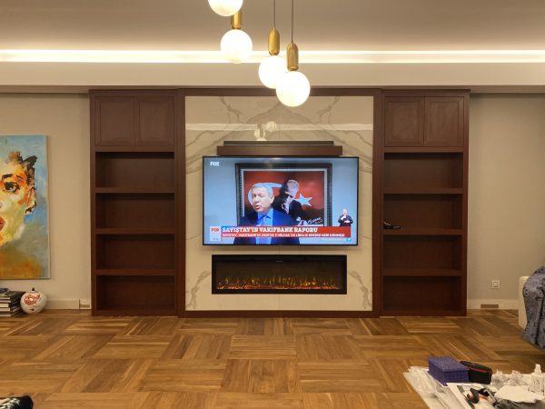 Şömineli Tv Ünitesi